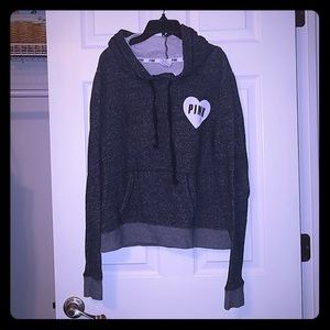 Pink pullover hoodie